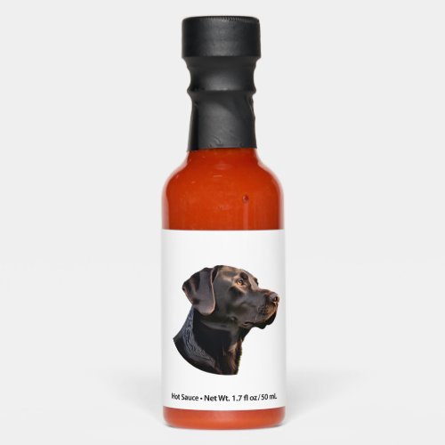 Black Labrador stickers 2 Hot Sauces