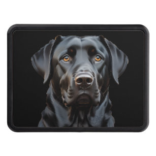 Black Labrador Trailer Hitch Cover