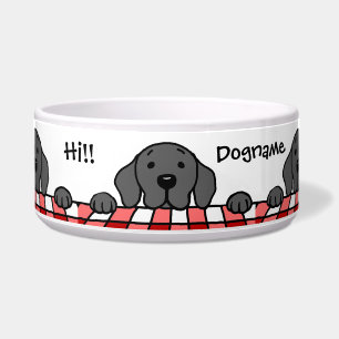 Black Labrador watching you Kitchen Bowl