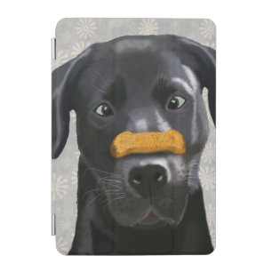 Black Labrador With Bone on Nose 2 iPad Mini Cover