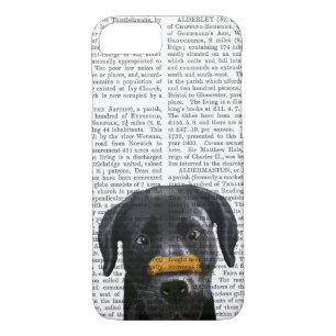Black Labrador With Bone on Nose iPhone 8/7 Case
