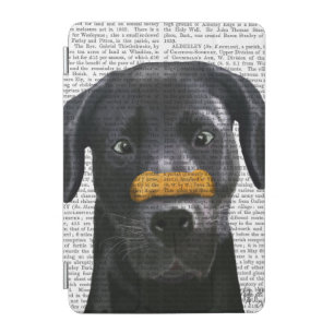 Black Labrador With Bone on Nose iPad Mini Cover
