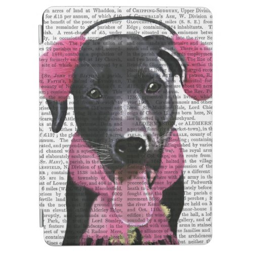 Black Labrador With Ear Muffs iPad Air Cover