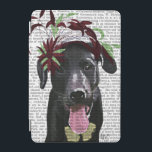 Black Labrador With Green Fascinator iPad Mini Cover<br><div class="desc">Pets</div>
