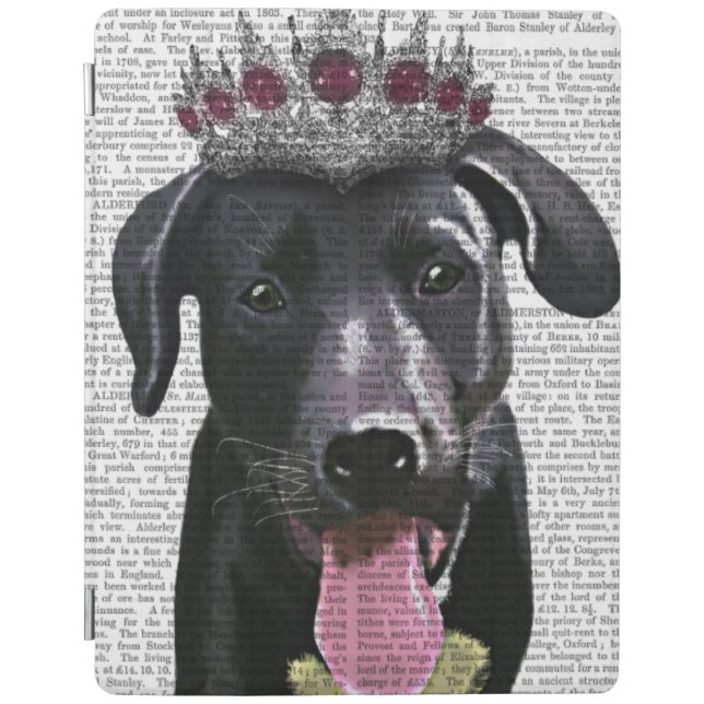 Black Labrador With Tiara iPad Air Cover (Front)