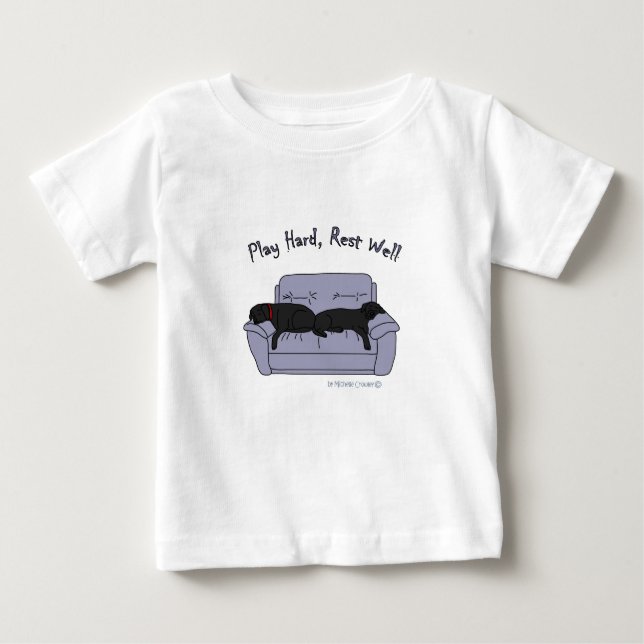 black labs baby T-Shirt (Front)