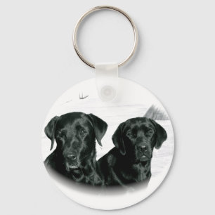 Black Labs Keychain
