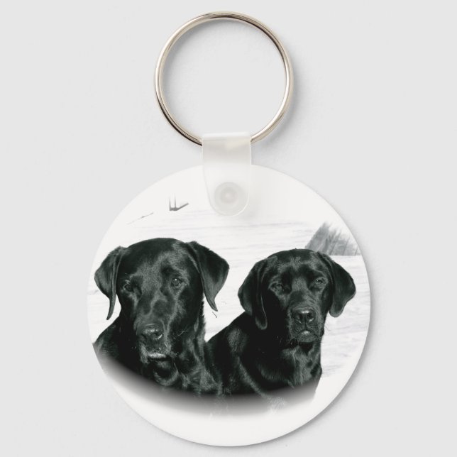 Black Labs Keychain (Front)