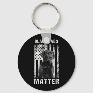 Black Labs Labrador Retriever Keychain