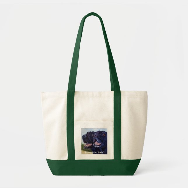 Black Labs Rule! Tote Bag (Front)