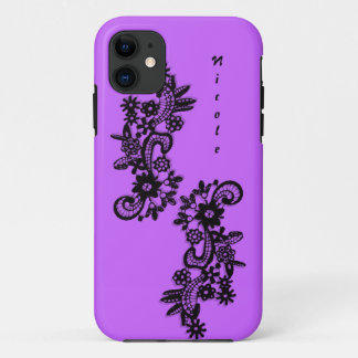 Black lace applique iPhone 5/5S, Tough Xtreme 11 Case