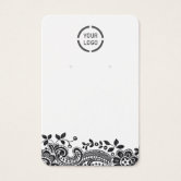 Black and White Logo Price Tags for Clothing