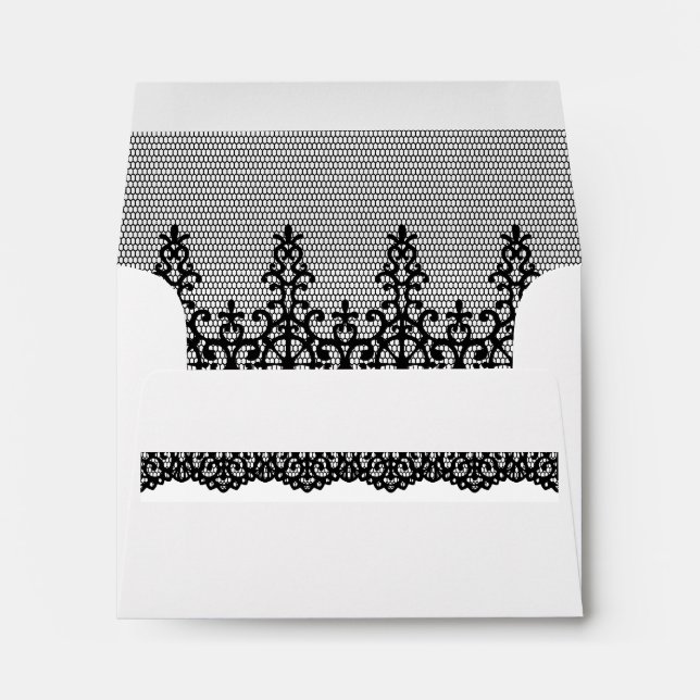 Black Lace Envelope (Back (Bottom))