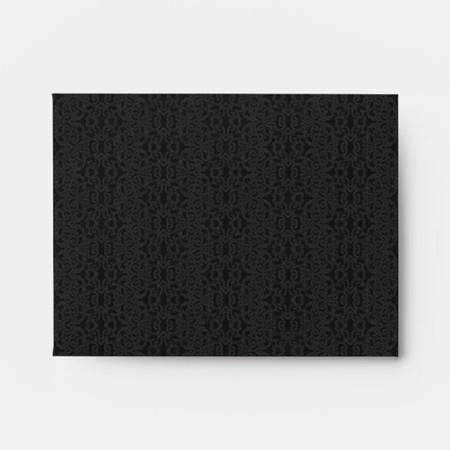 Black Lace Envelope (A2-Note) (Front)