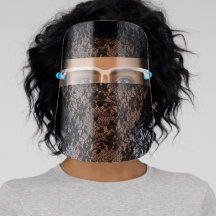 Black Lace Face Shield