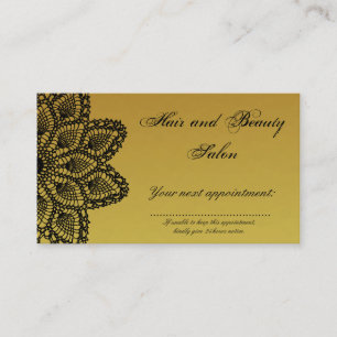 Black Lace Gold Hair and Beauty Salon Appointment