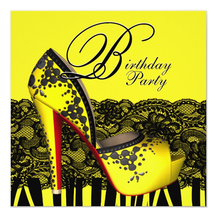 yellow party shoes
