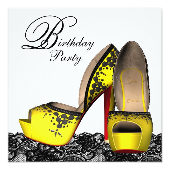 yellow party shoes