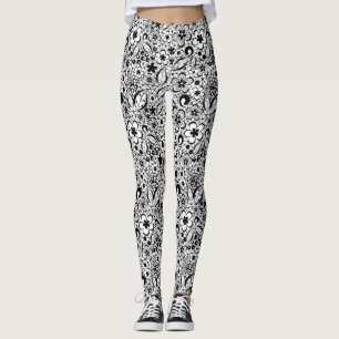 Black lace leggings