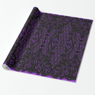Black Lace Lolita Goth Wrapping Paper