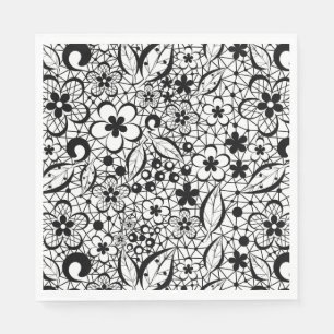 Black lace napkins