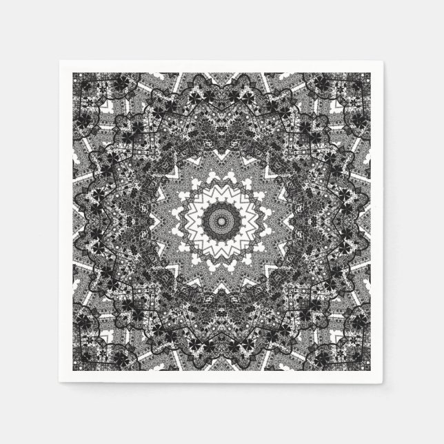 Black lace napkins (Front)