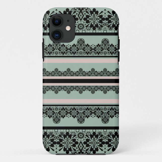 Black lace , openwork  Case-Mate iPhone case (Back)