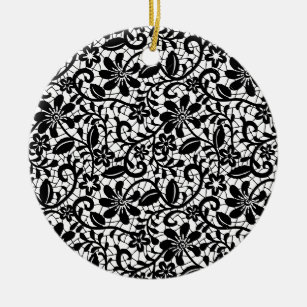 Black Lace Ornament