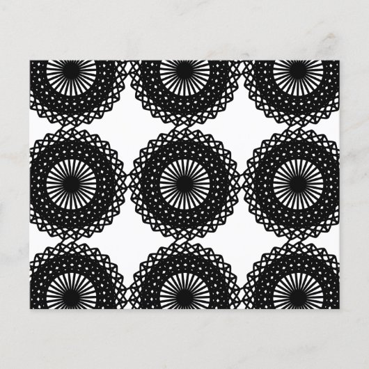 Black Lace Pattern Design. Custom (Front)