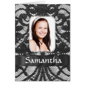 Black lace photo background (Front)