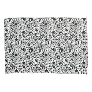Black lace pillow case