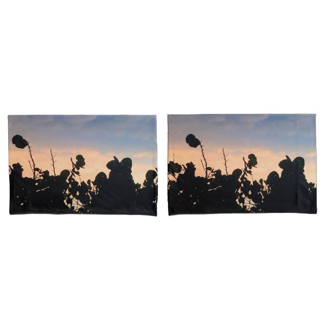 Black Lace Sunset Pillow Case (Front-Set)
