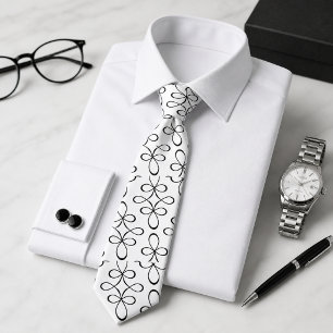 Black Lace Vintage Neck Tie