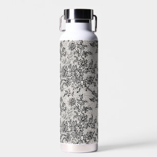 Black Lace Water Bottle