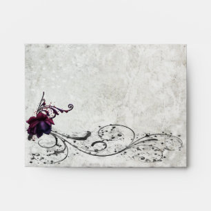 Black Lace Wedding Envelope