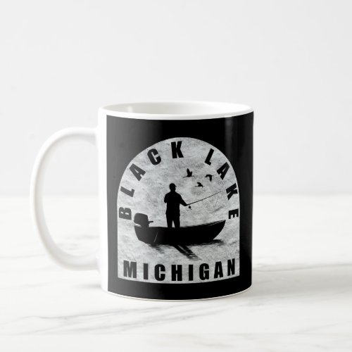 Black Lake Fishing Michigan  Coffee Mug