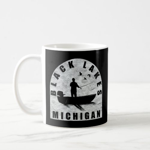 Black Lakes Fishing Michigan  Coffee Mug