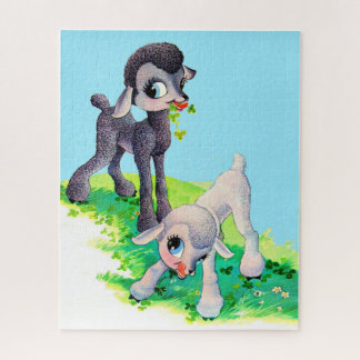 black lamb white lamb jigsaw puzzle