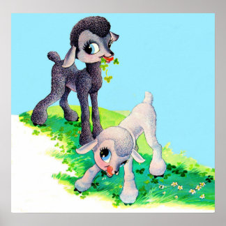 black lamb white lamb poster