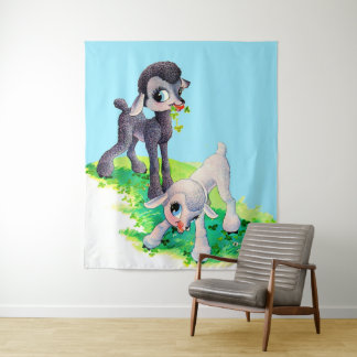black lamb white lamb tapestry