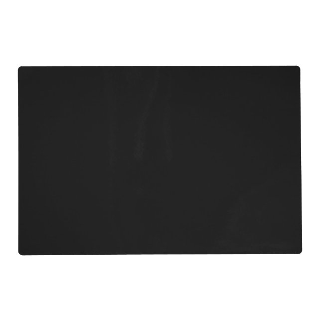 Black Laminated Placemat (Front)