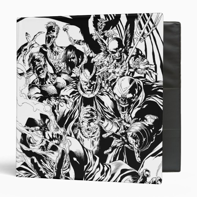 Black Lantern Corps - Black and White 3 Ring Binder (Front/Inside)