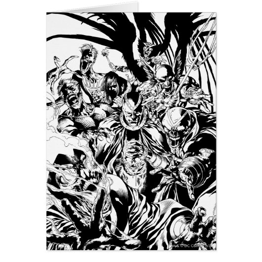 Black Lantern Corps - Black and White Cards (Front)