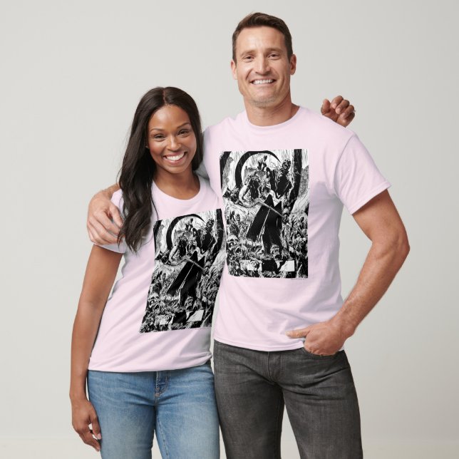 Black Lantern Corps Panel - Black and White T-Shirt (Unisex)