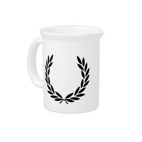 Black Laurel Wreath Beverage Pitcher