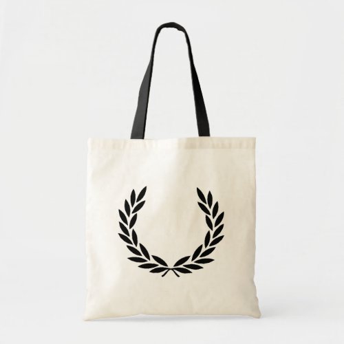 Black Laurel Wreath Tote Bag