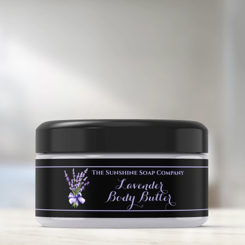 Black Lavender Body Butter jar label 1 x 725