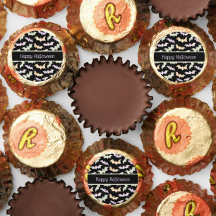Black Lavender Mint Bats Halloween Reese's Peanut Butter Cups