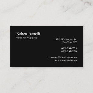 Black Law Automotive Bakery Etc. Business Card