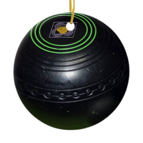 Black Lawn Bowl, Ceramic Ornament